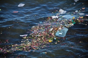 Lixo no mar